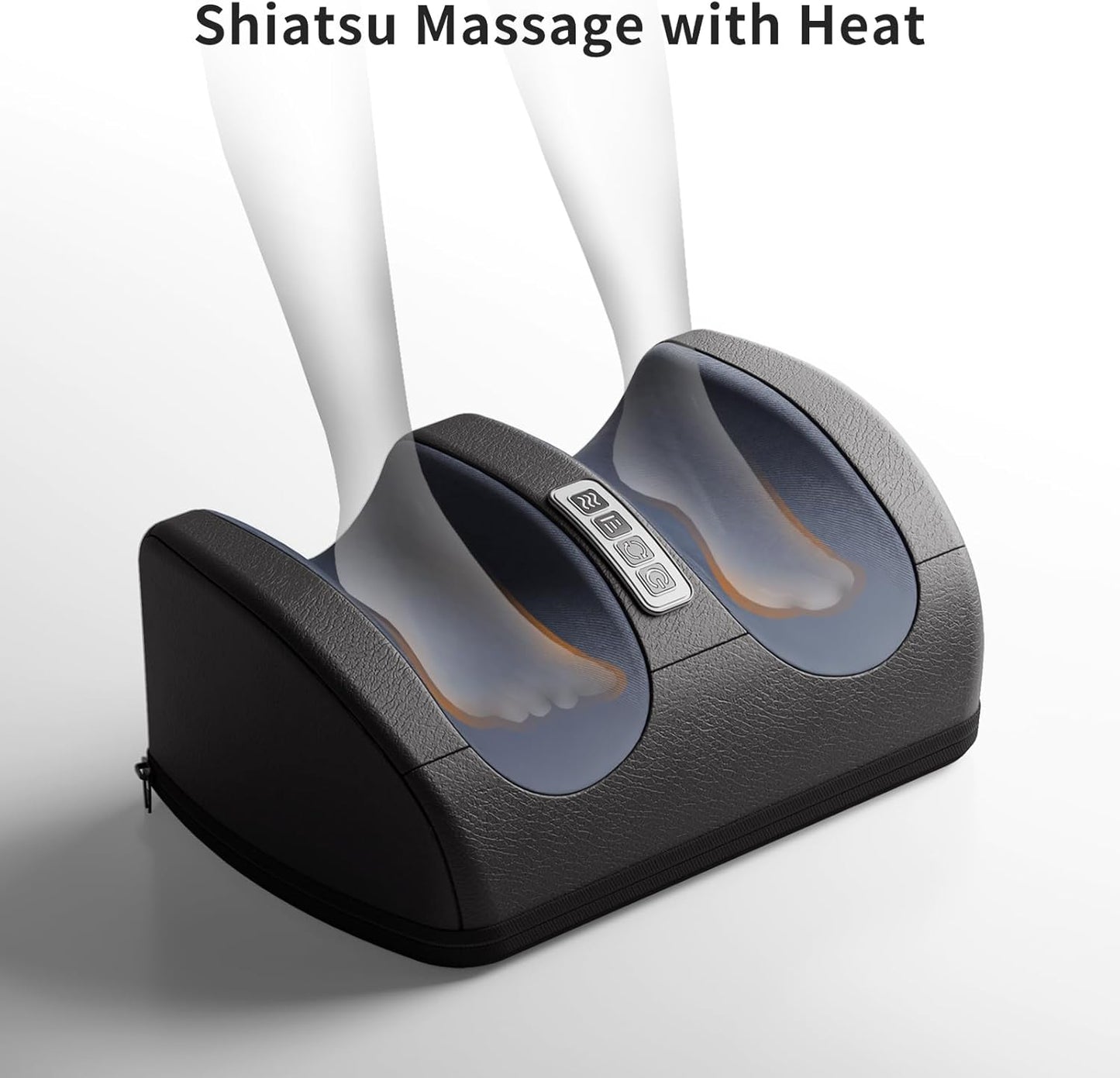 Foot Massager Machine with Heat, Shiatsu Deep Kneading, Delivers Relief for Tired Muscles and Plantar Fasciitis