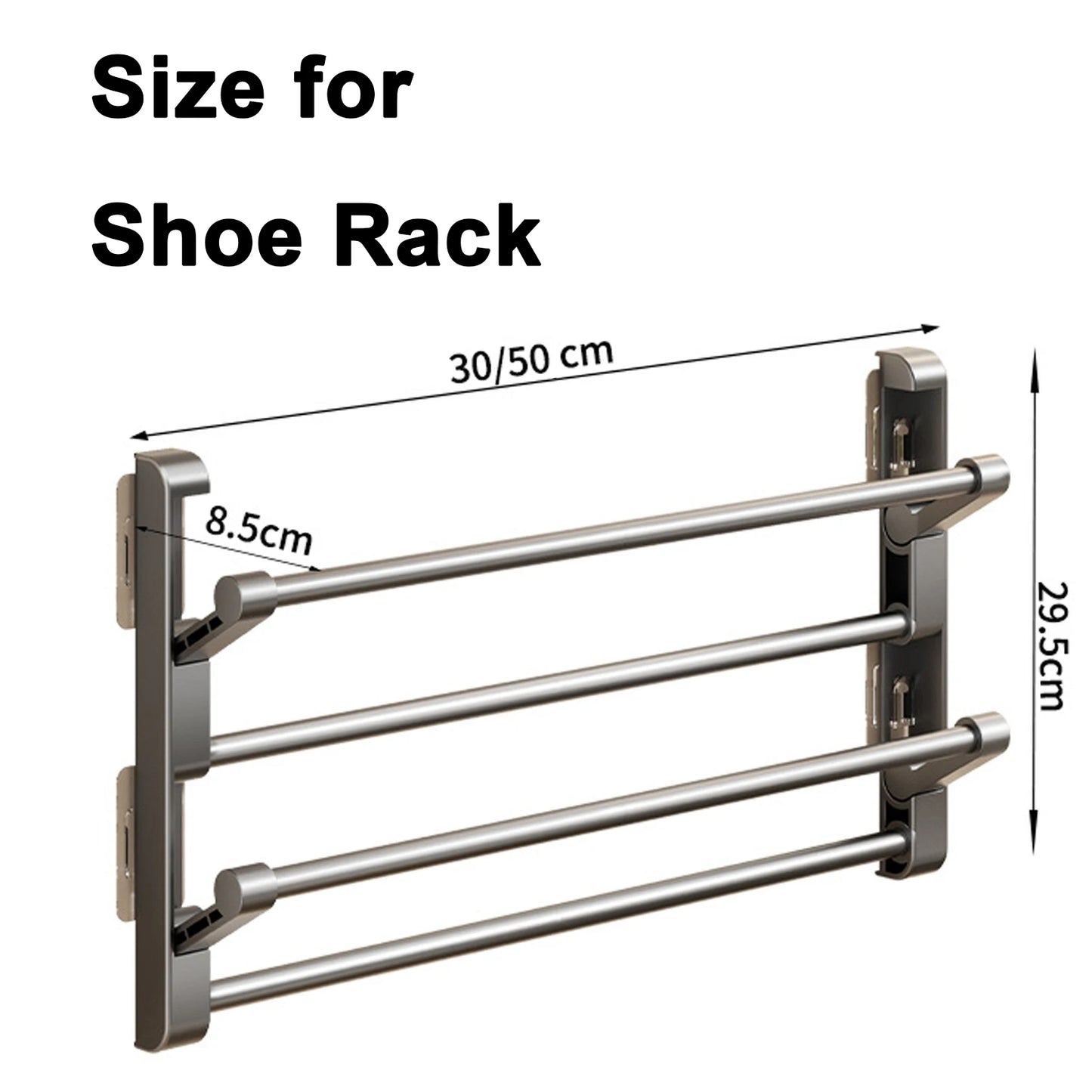 Simple Shoe Rack Wall-mounted Bathroom Slippers Hook Holder Shoes Slipper Drain Storage Drying Rack Shoe Organizer Hanger